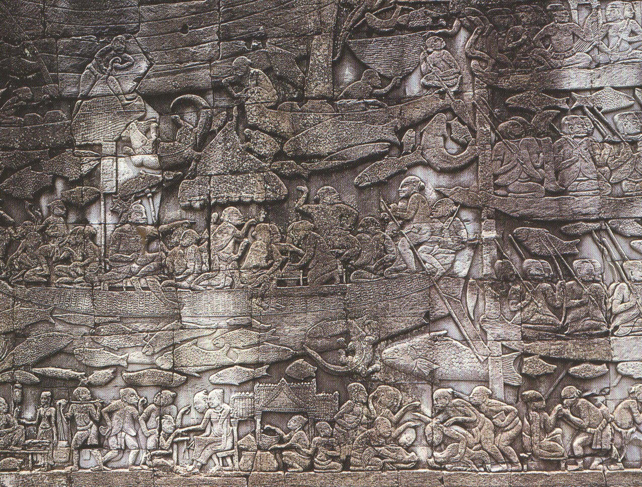 A life scene in Ancient Cambodia