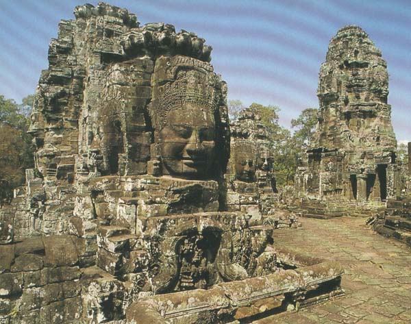 Bayon, the five-faced temple from Angkor Wat